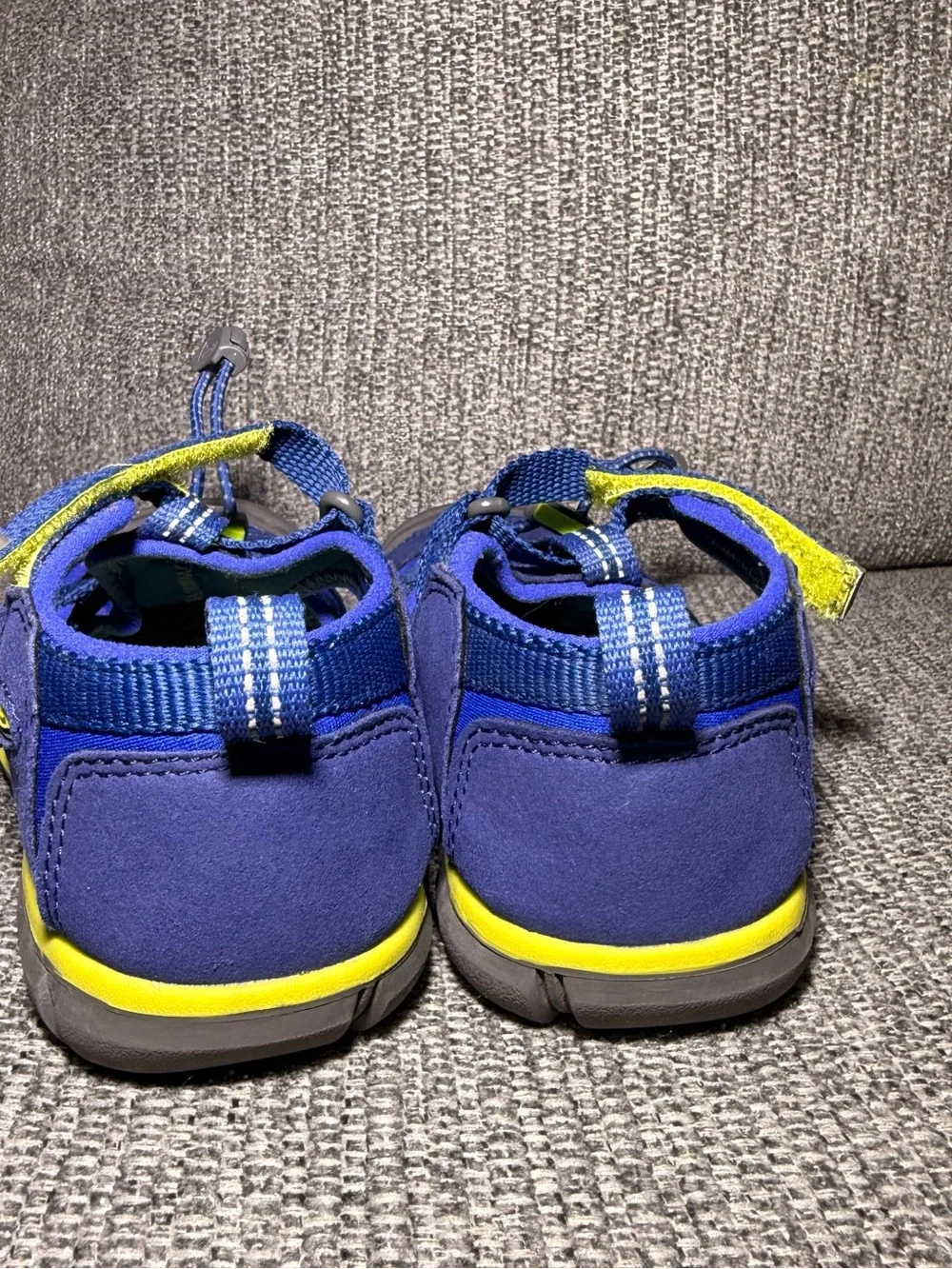 KEEN Kids' Seacamp II CNX sandals hiking Blue Depths / Chartreuse size 13
